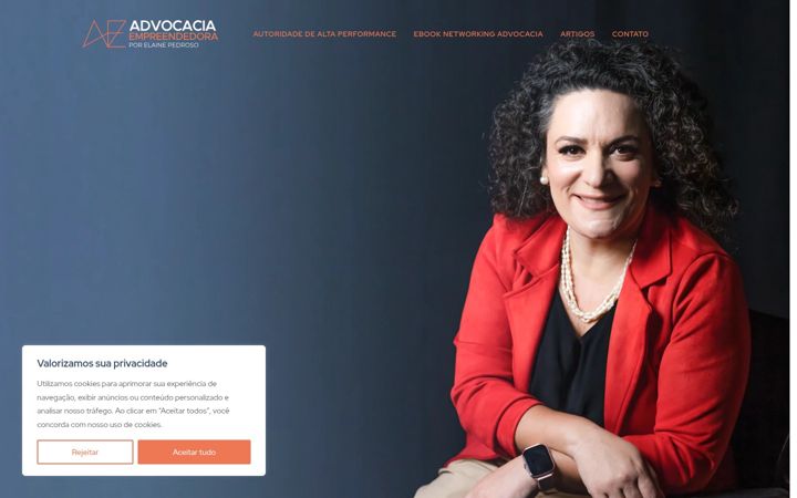 Ekraanipilt saidist advocaciaempreendedora.adv.br