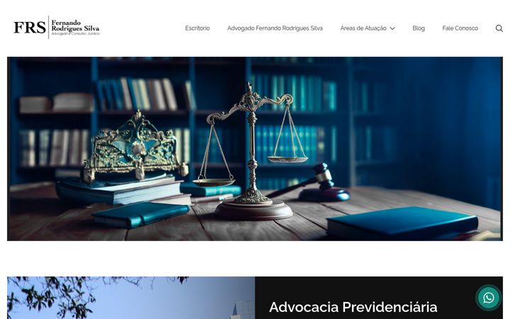 Ekraanipilt saidist advocaciafrs.com.br