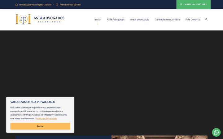 Screenshot of advocaciageral.com.br