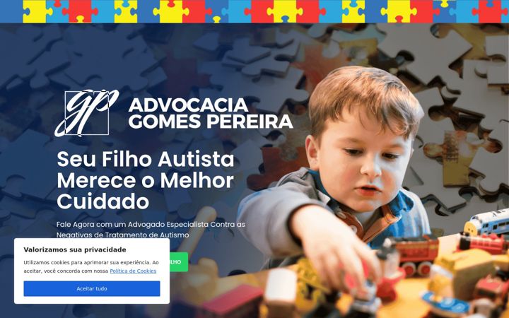 Ekraanipilt saidist advocaciagp.com.br
