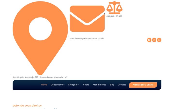 Screenshot di advocaciamos.com.br