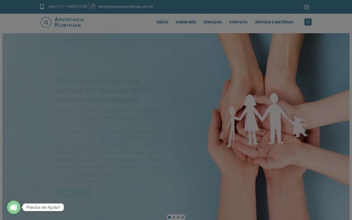 Screenshot di advocaciarubiniak.com.br