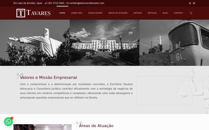 Screenshot of advocaciatavares.com