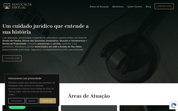 Captura de ecrã de advocaciavirtual.com