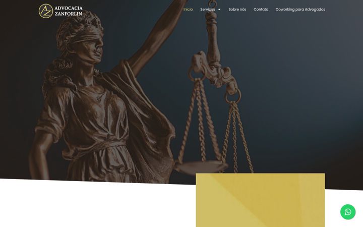Screenshot of advocaciazanforlin.com.br
