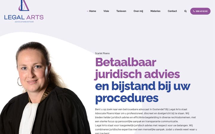 Képernyőkép: advocate-moens.be
