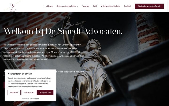 Screenshot von advocatenkantoor-desmedt.be