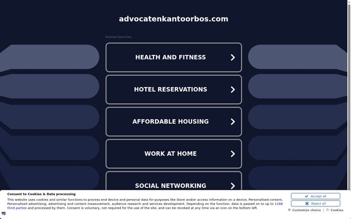 Screenshot of advocatenkantoorbos.com