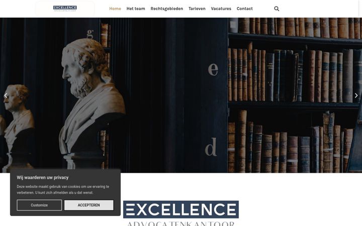 Skærmbillede af advocatenkantoorexcellence.nl