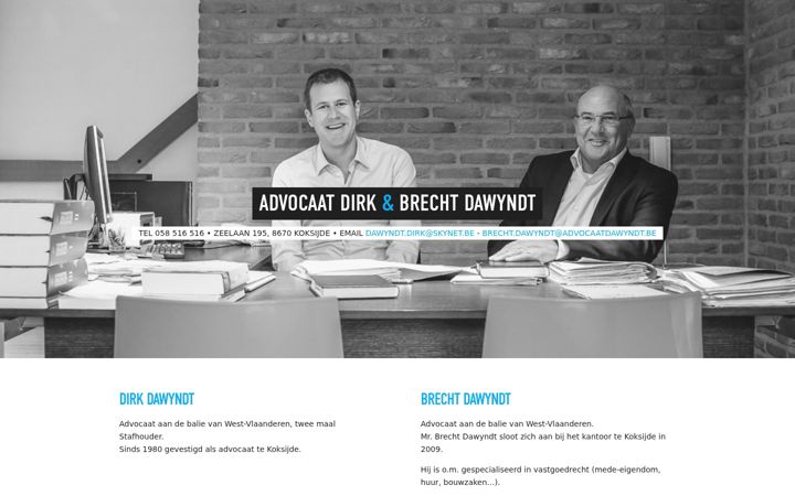 Screenshot of advocatenkoksijde.be