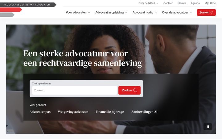 Screenshot of advocatenorde.nl