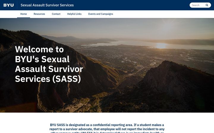 Screenshot of advocates.byu.edu