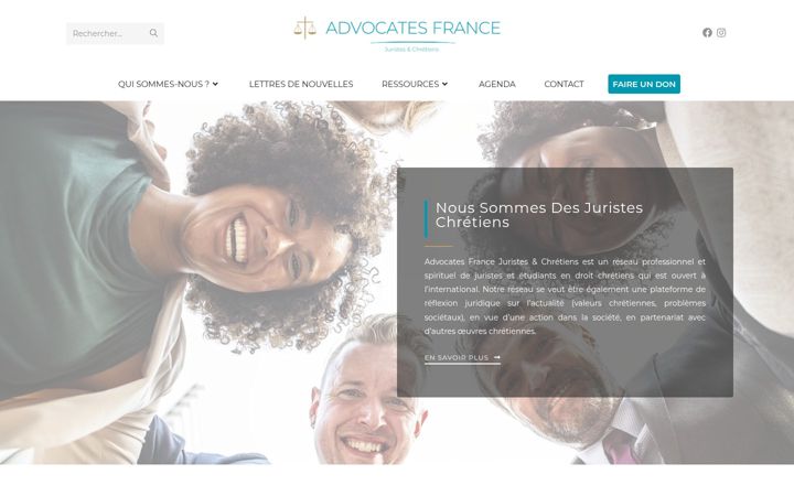 Екранна снимка на advocatesfrance.org