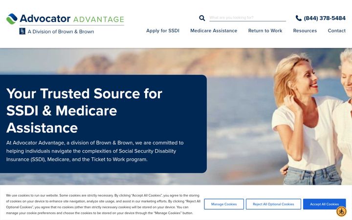 Screenshot of advocator.com