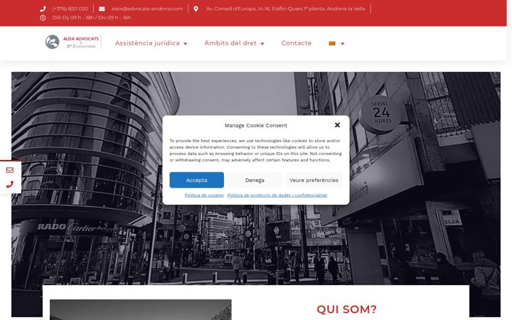 Screenshot of advocats-andorra.com