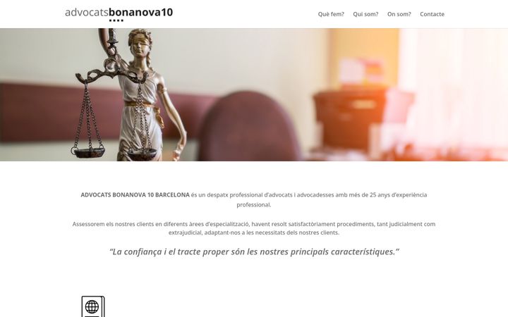 Screenshot of advocatsbonanova10.com