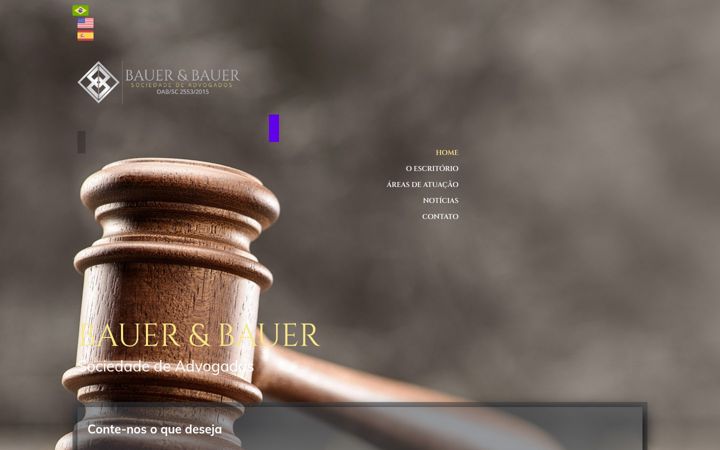 Screenshot of advocatus.adv.br