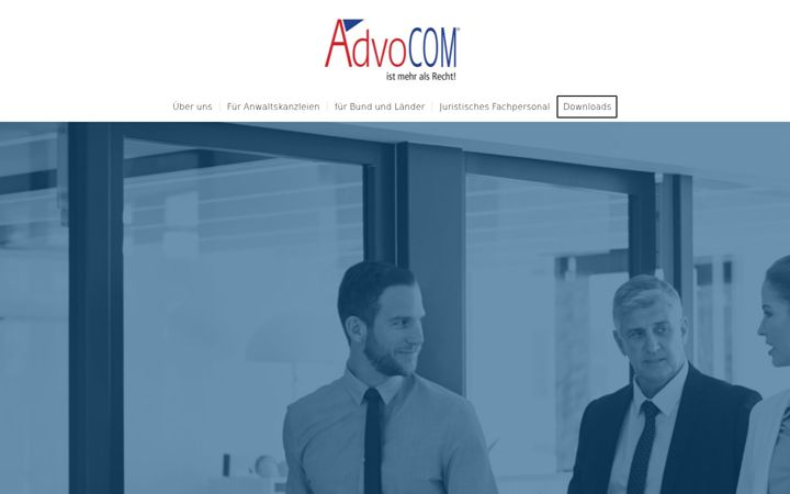 Screenshot of advocom.de