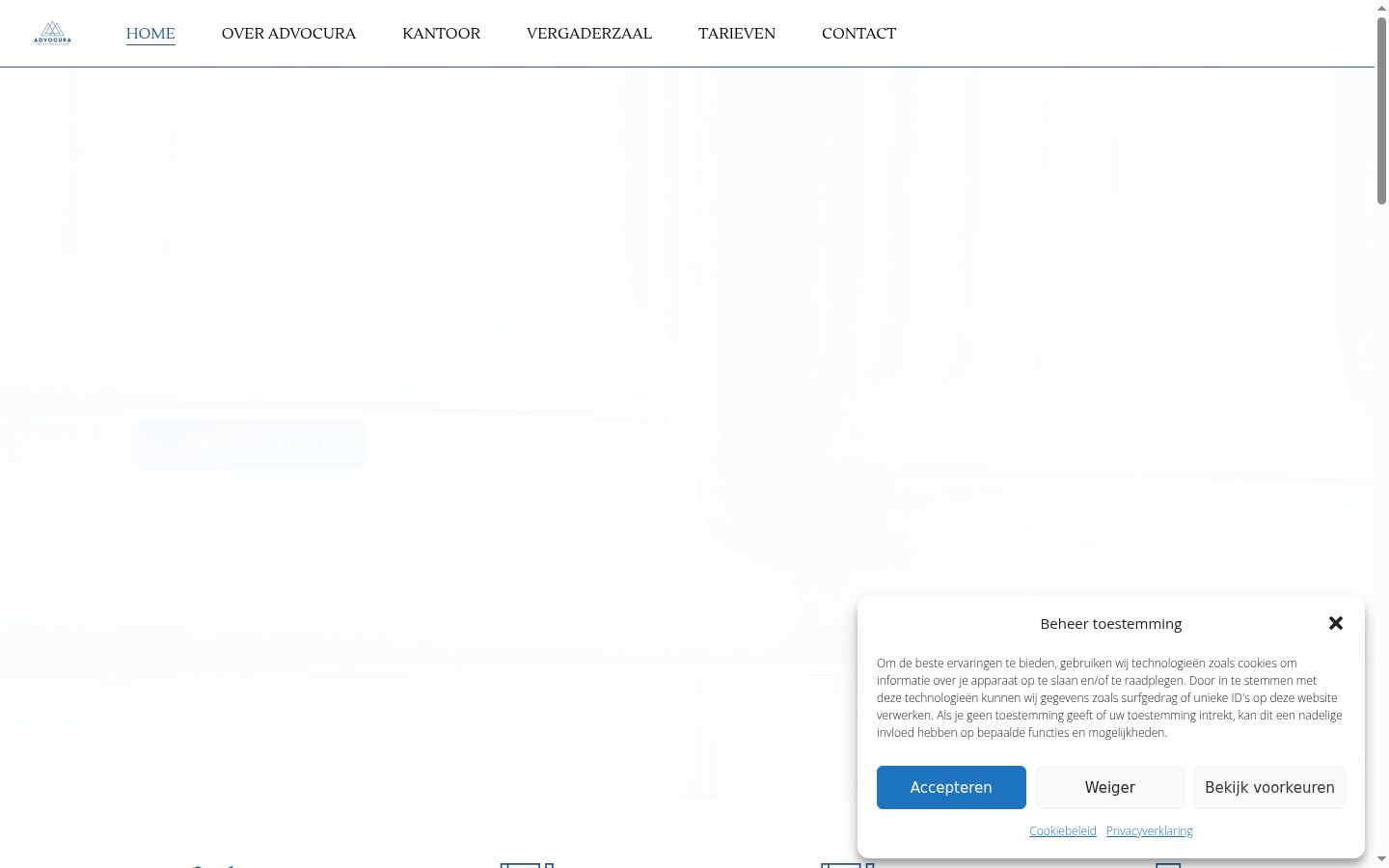 Snímek obrazovky baneru souhlasu zobrazeného před jakoukoli interakcí
