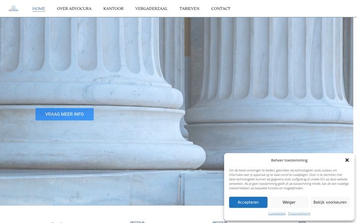 Screenshot of advocura.be