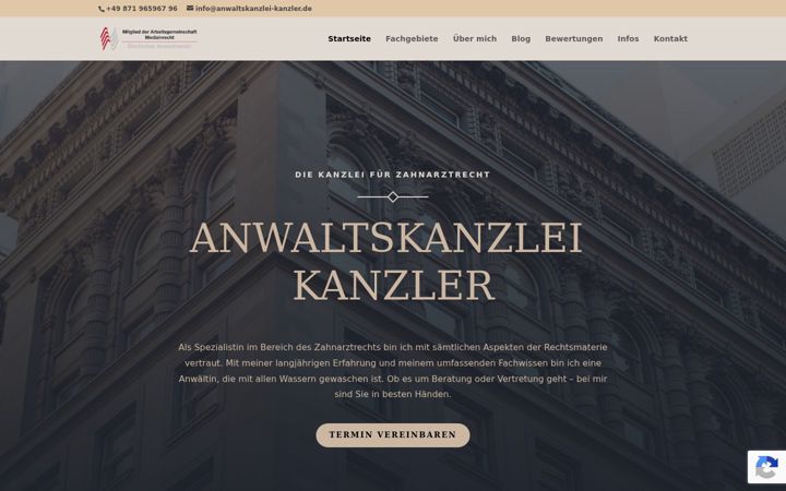 Screenshot of advodent-bayern.eu