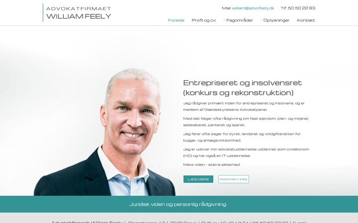 Screenshot of advofeely.dk