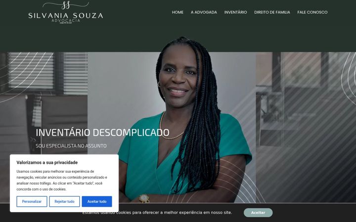 Screenshot di advogadasilvania.com.br