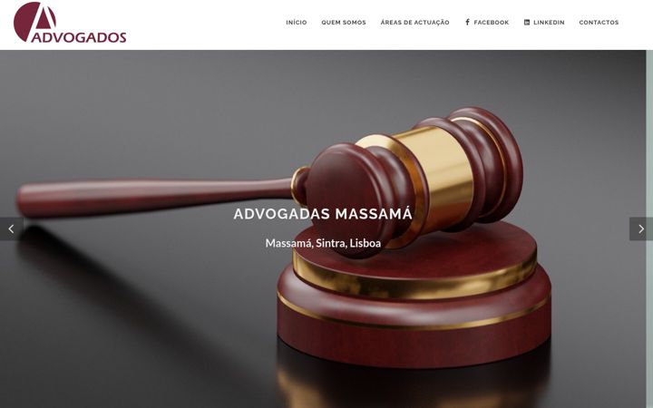 Screenshot of advogadasmassama.pt