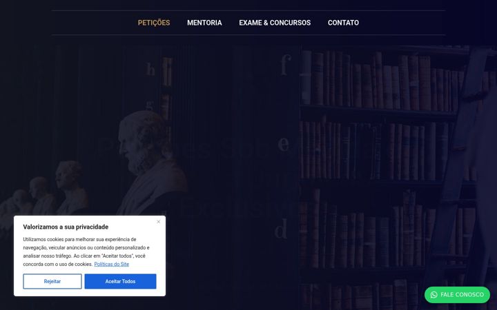 Screenshot of advogadodeelite.adv.br
