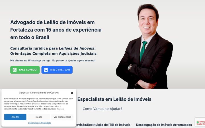 Screenshot of advogadodeleilaodeimoveis.com.br