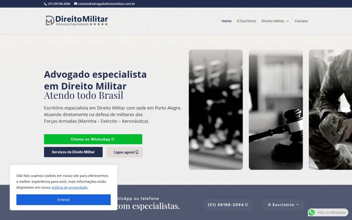 Screenshot di advogadodireitomilitar.com.br