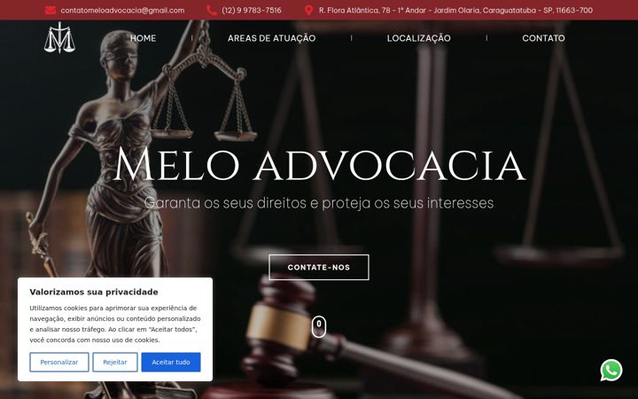 Capture d'écran de advogadoemcaraguatatuba.com.br