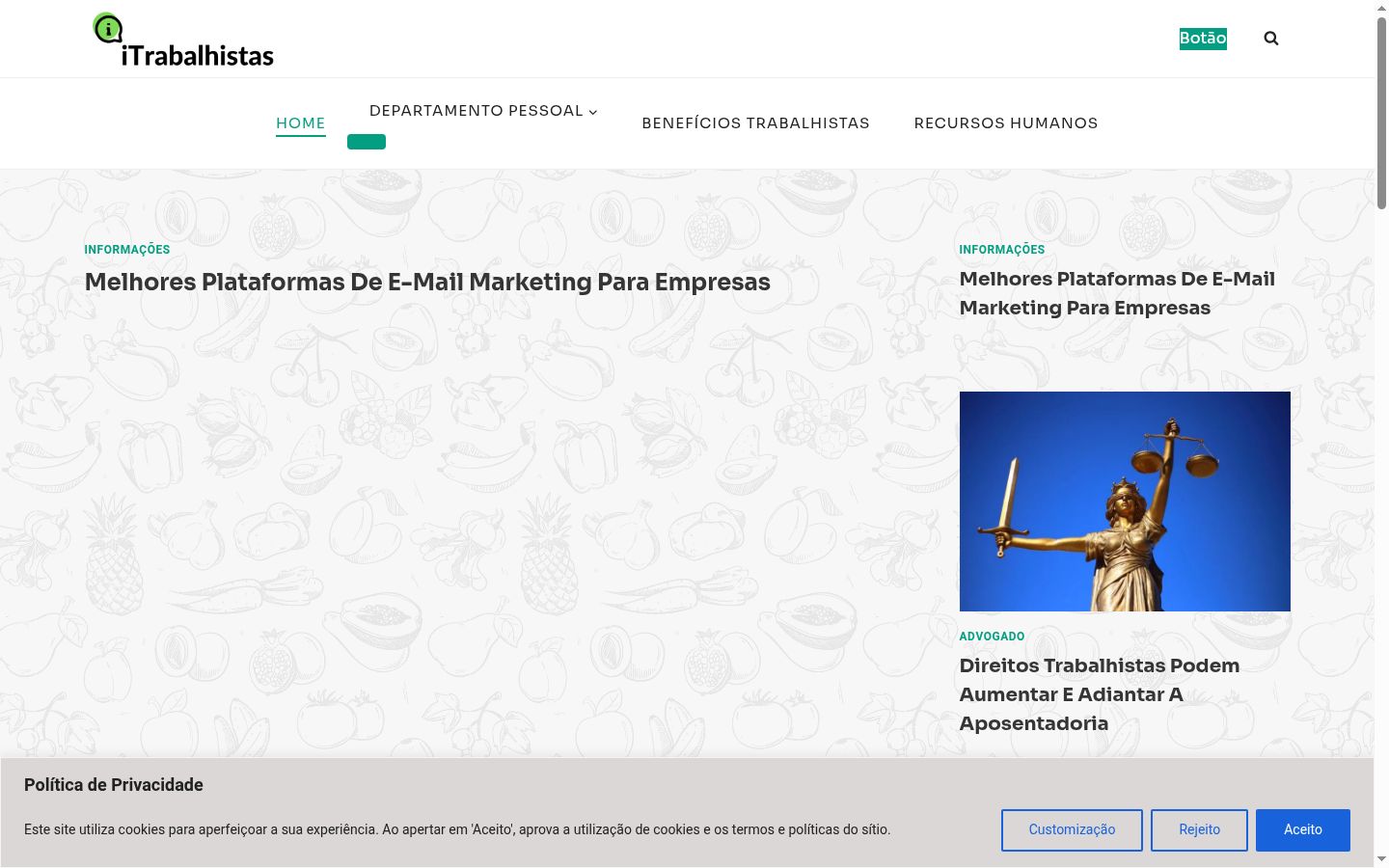 Sutikimo reklamjuostės, rodytos prieš bet kokią sąveiką, ekrano kopija