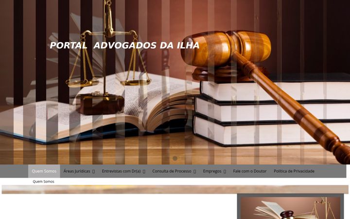 Screenshot of advogadosdailha.com.br