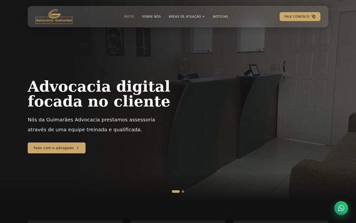 Screenshot of advogadosguimaraes.com.br