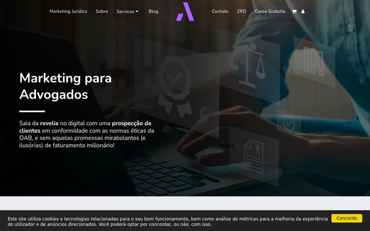 Screenshot of advogareficaz.com.br