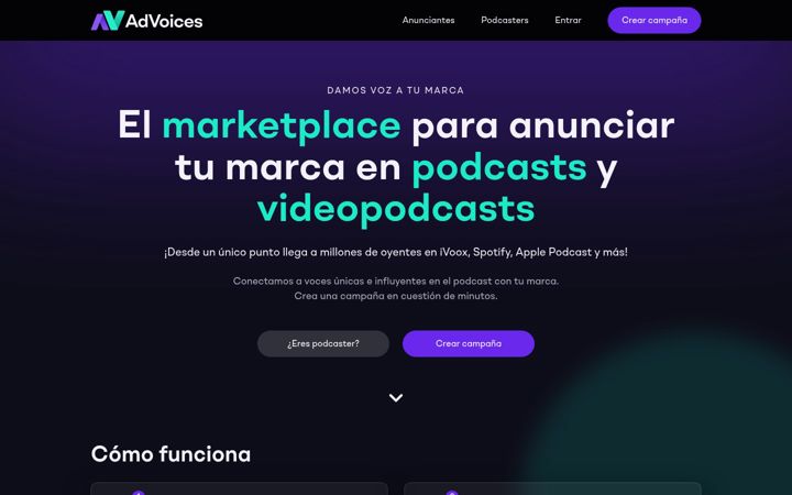 Screenshot of advoices.com