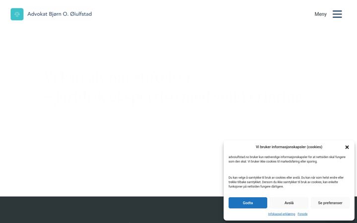 Ekrano kopija advoiulfstad.no