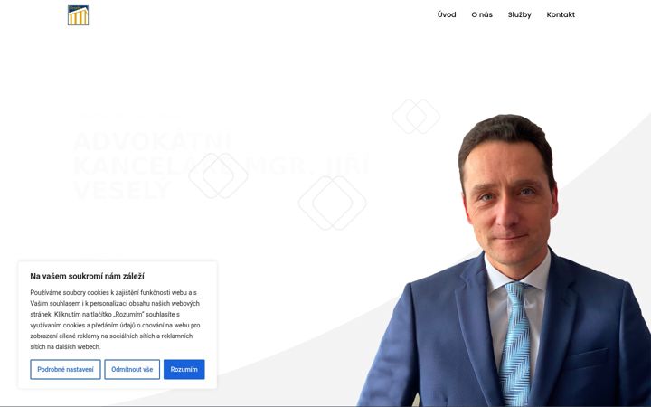 Posnetek zaslona advokace.cz