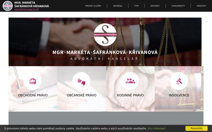 Ekraanipilt saidist advokacie-trebic.cz