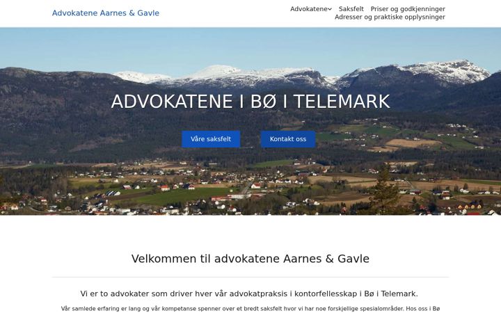 Ekraanipilt saidist advokat-aarnes.no