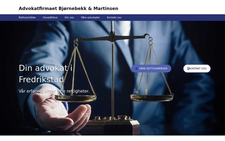 Ekraanipilt saidist advokat-bm.no