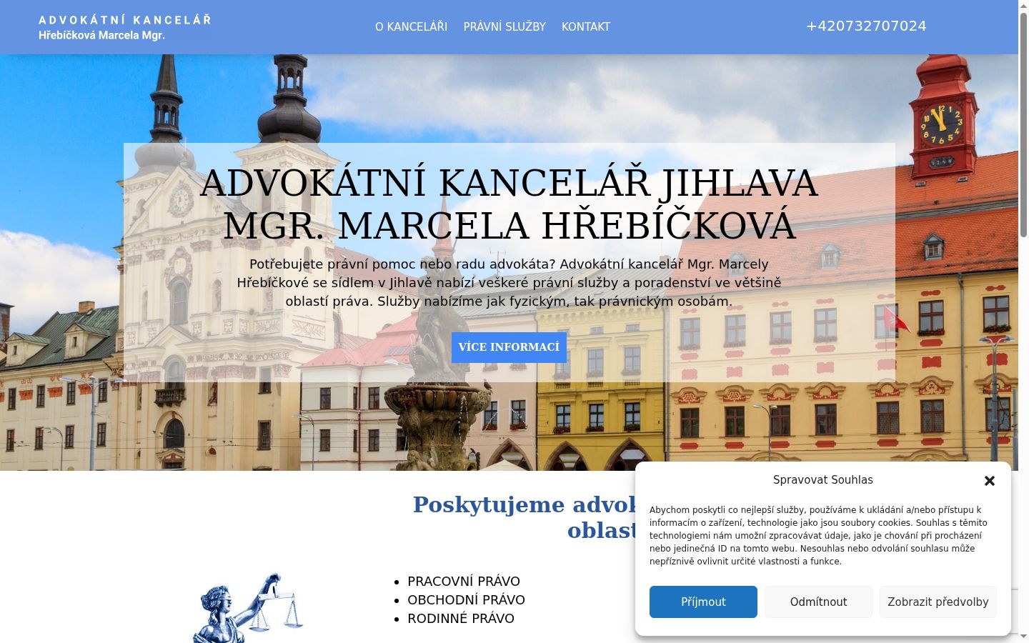 Posnetek zaslona pasice za privolitev, prikazane pred kakršno koli interakcijo