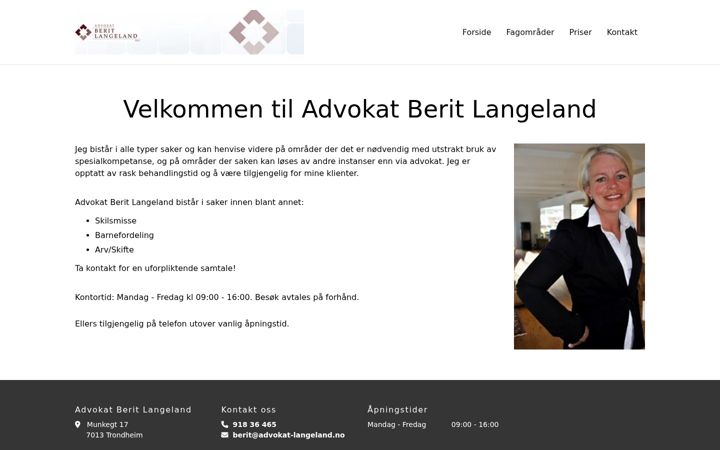 Ekrano kopija advokat-langeland.no