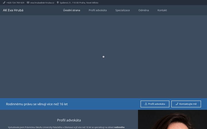 Screenshot von advokat-rodina.cz