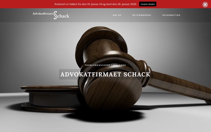 Képernyőkép: advokat-schack.dk