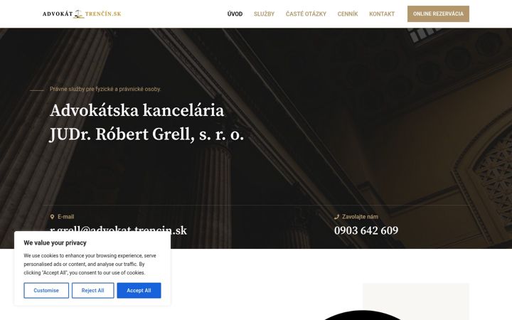 Screenshot von advokat-trencin.sk