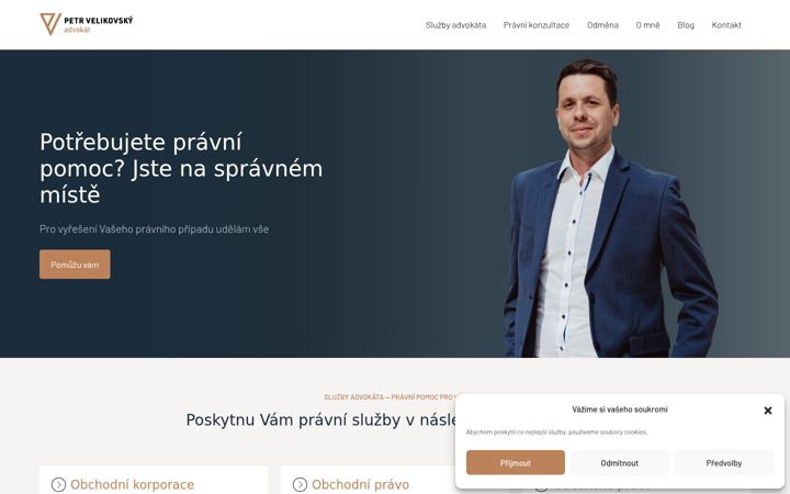 Captura de pantalla de advokat-velikovsky.cz