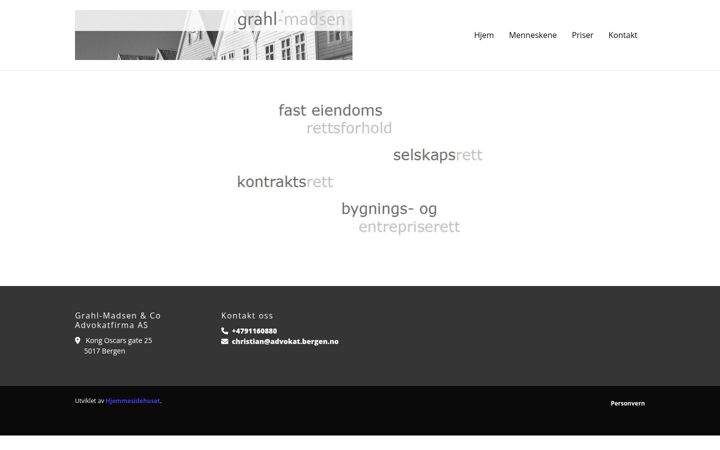 Screenshot von advokat.bergen.no