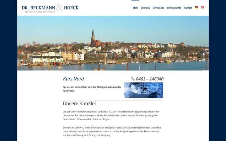Screenshot von advokat.sh